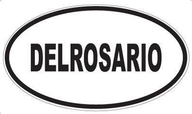 DELROSARIO - Oval Sticker
