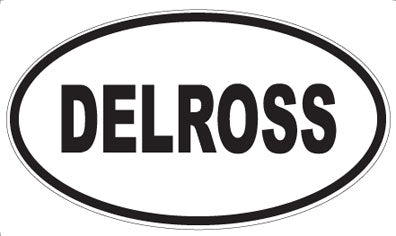 DELROSS - Oval Sticker