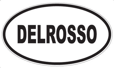 DELROSSO - Oval Sticker