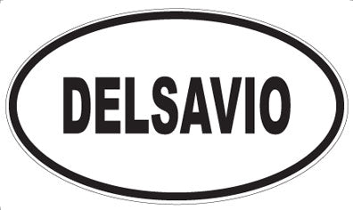 DELSAVIO - Oval Sticker