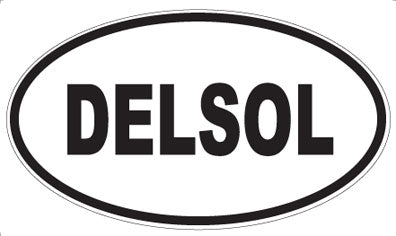 DELSOL - Oval Sticker