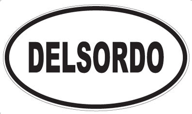 DELSORDO - Oval Sticker