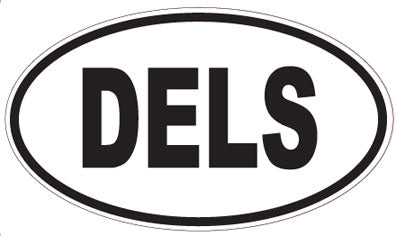 DELS - Oval Sticker