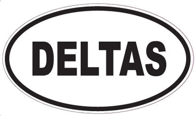 DELTAS - Oval Sticker