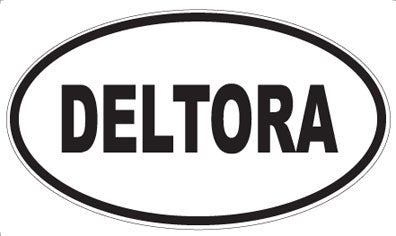 DELTORA - Oval Sticker