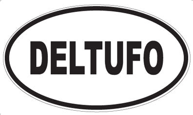 DELTUFO - Oval Sticker