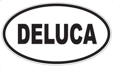 DELUCA - Oval Sticker