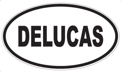 DELUCAS - Oval Sticker