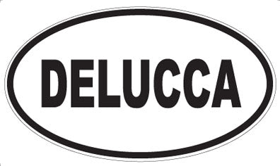 DELUCCA - Oval Sticker