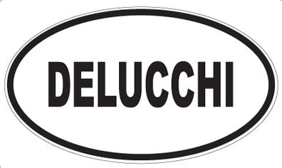 DELUCCHI - Oval Sticker