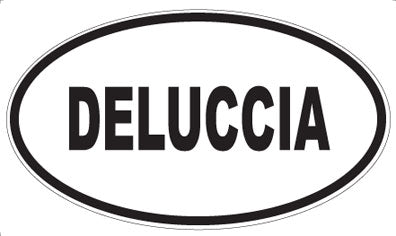 DELUCCIA - Oval Sticker