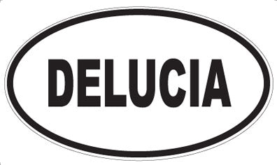 DELUCIA - Oval Sticker