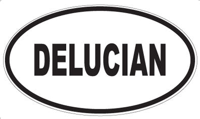 DELUCIAN - Oval Sticker