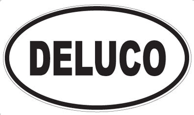DELUCO - Oval Sticker