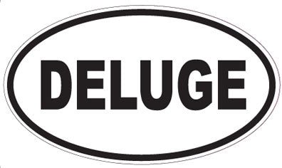 DELUGE - Oval Sticker