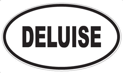 DELUISE - Oval Sticker