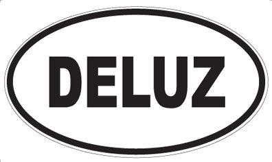 DELUZ - Oval Sticker