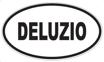 DELUZIO - Oval Sticker