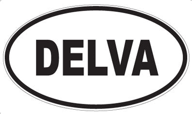DELVA - Oval Sticker