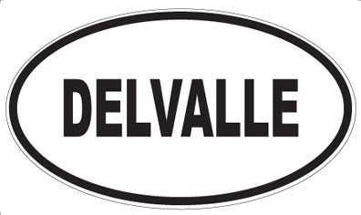 DELVALLE - Oval Sticker
