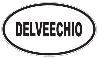 DELVEECHIO - Oval Sticker