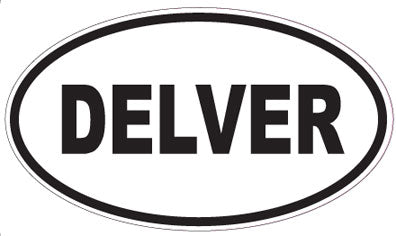 DELVER - Oval Sticker