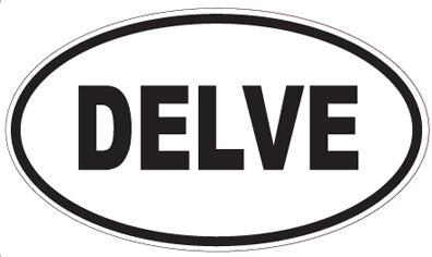 DELVE - Oval Magnet