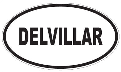 DELVILLAR - Oval Sticker