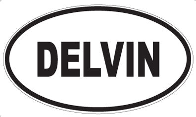 DELVIN - Oval Sticker