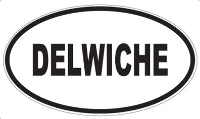 DELWICHE - Oval Sticker