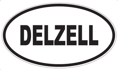 DELZELL - Oval Sticker