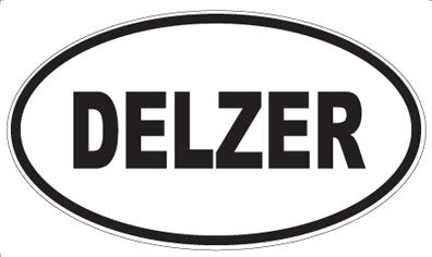 DELZER - Oval Sticker
