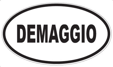 DEMAGGIO - Oval Sticker