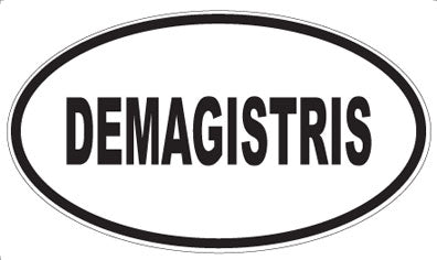 DEMAGISTRIS - Oval Sticker