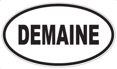 DEMAINE - Oval Sticker