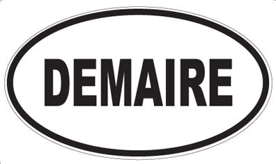 DEMAIRE - Oval Sticker