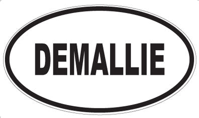 DEMALLIE - Oval Sticker
