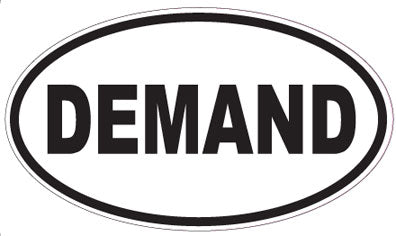 DEMAND - Oval Sticker