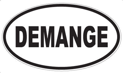 DEMANGE - Oval Sticker