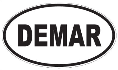 DEMAR - Oval Sticker