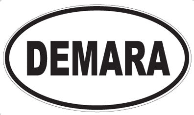 DEMARA - Oval Sticker