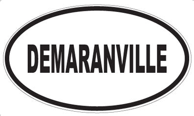DEMARANVILLE - Oval Sticker