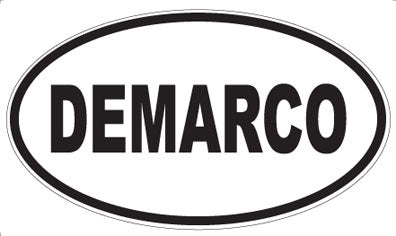 DEMARCO - Oval Sticker