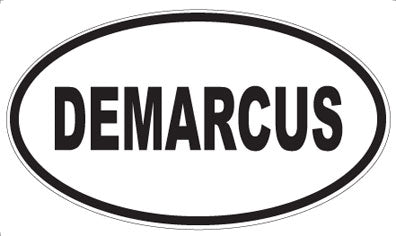DEMARCUS - Oval Sticker