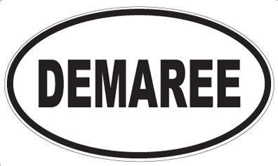 DEMAREE - Oval Sticker