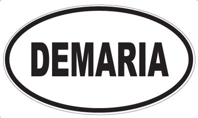 DEMARIA - Oval Sticker