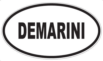DEMARINI - Oval Sticker