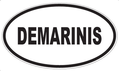 DEMARINIS - Oval Sticker