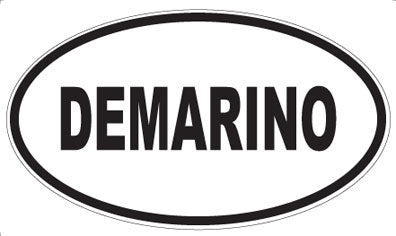 DEMARINO - Oval Sticker