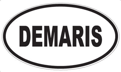 DEMARIS - Oval Sticker